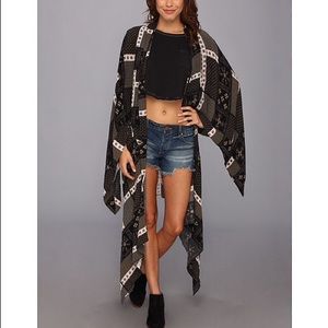 Free People Festival Scarf Print Duster