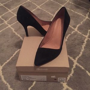 Madewell Mira Heels - Black, Size 7
