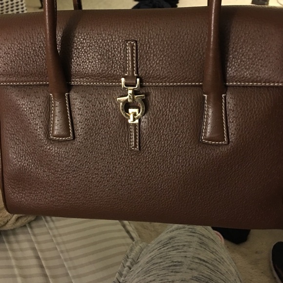 Salvatore Ferragamo brwn leather bag