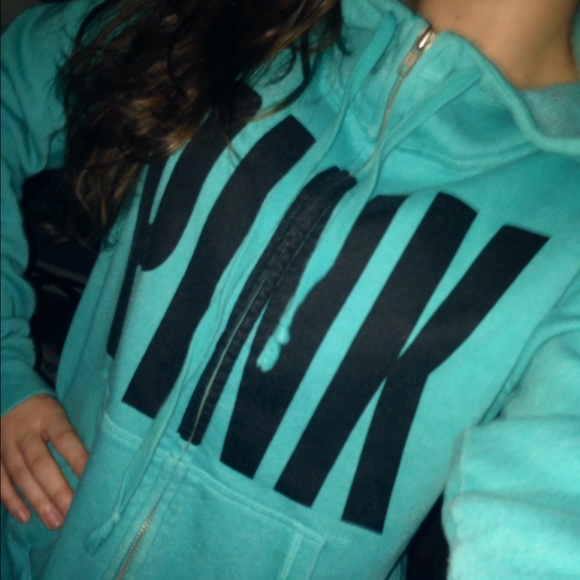 Pink by vs rare fashion show full zip hoodie large - Picture 1 of 2