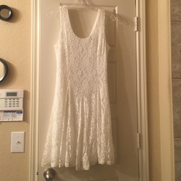 Cream lace dress