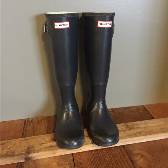 Navy Hunter Rain Boots