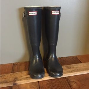 Navy Hunter Rain Boots