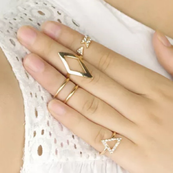5pc. Midi Ring Set - Picture 2 of 4