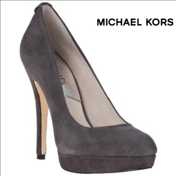 Michael Kors Smoke Suede York Pumps