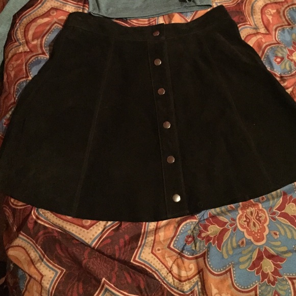 Black suede