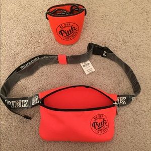 Pink Fanny Pack and Can Holder