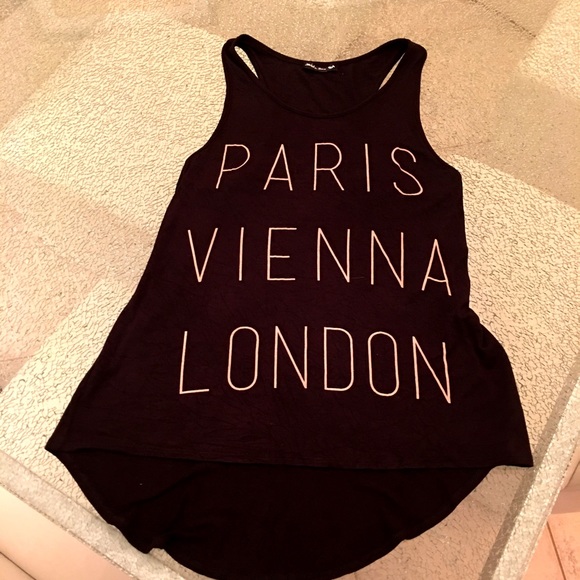 "Paris Vienna London" High Low Tank