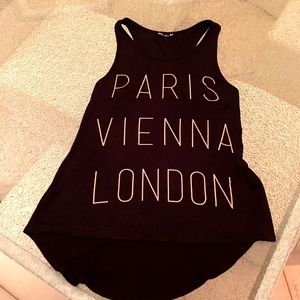 "Paris Vienna London" High Low Tank