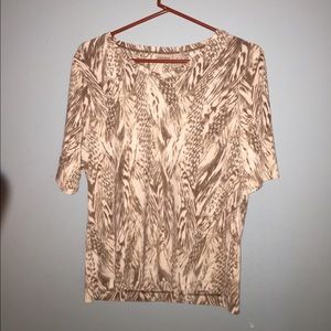 Chico's Easywear mid arm sleeve tee