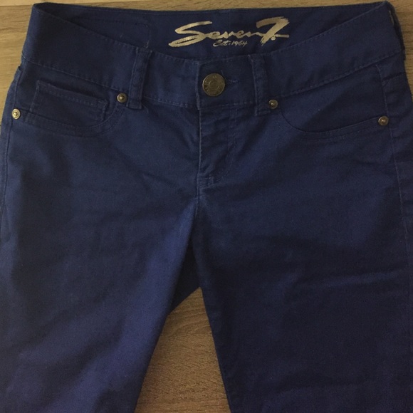 Seven 7 Jeans - bright blue leggings - size 27
