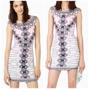 Nasty Gal pastel bodycon mini dress