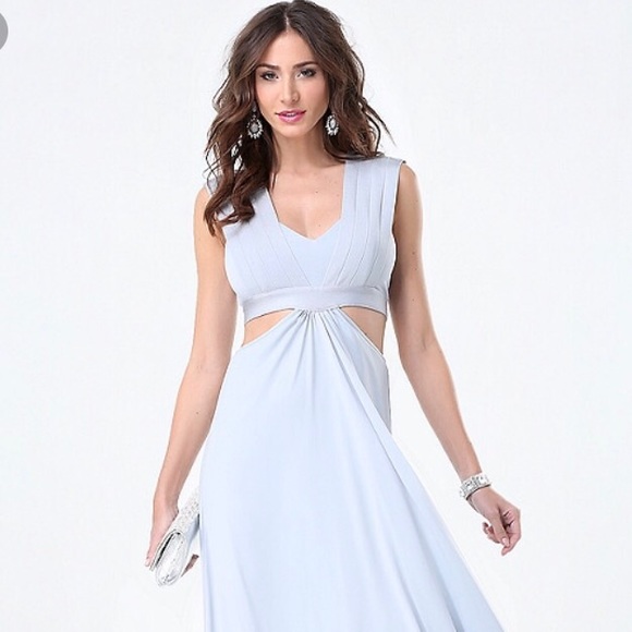 💙BEBE CUTOUT bandage high low DRESS Size XS💙
