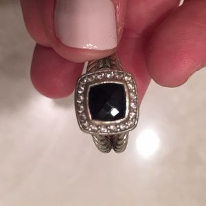 David Yurman Petite Albion Ring - Black Onyx