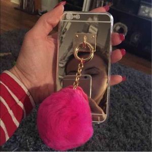 iPhone 6 cover mirror with chain