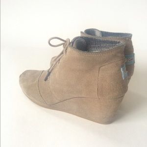 Toms shoes wedges booties