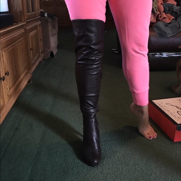 Sexy over the knee boots with stiletto heel - Picture 3 of 4