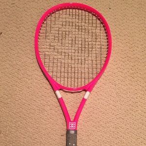 Pink Chanel Tennis Racket