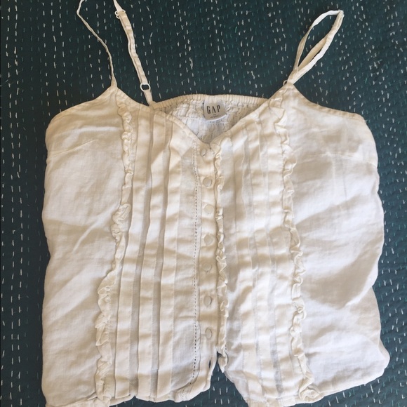 Vintage GAP white 1960's ribbed tank