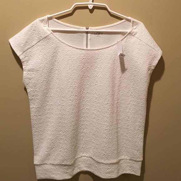LOFT - casual white sleeveless top