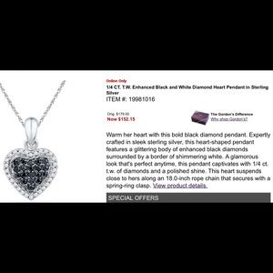 🎉REDUCTION🎉GORDON/KAYS black diamond NECKLACE ✨