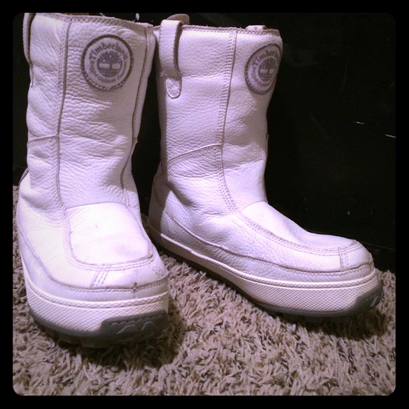 White timberland boots