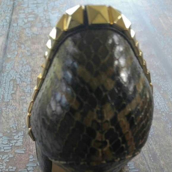 MICHAEL Michael Kors Ella Peep Toe Leather Heels - Picture 2 of 3