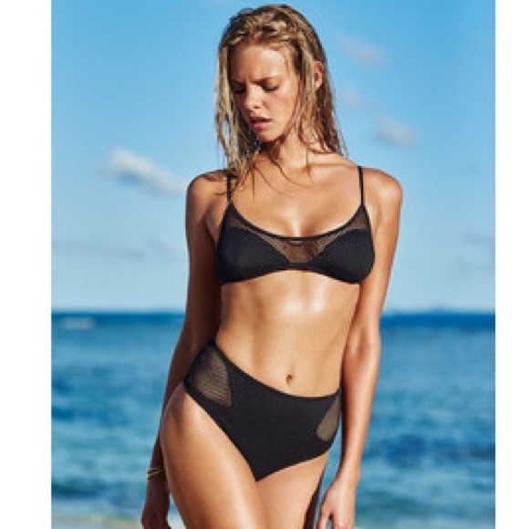 VS Mesh high waisted bottoms.