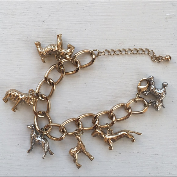 Dog charm bracelet
