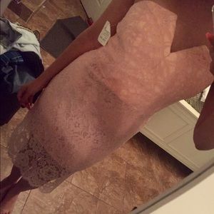 Strapless Lace Dress