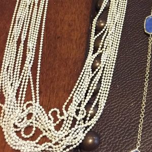 Ks white and gold necklace