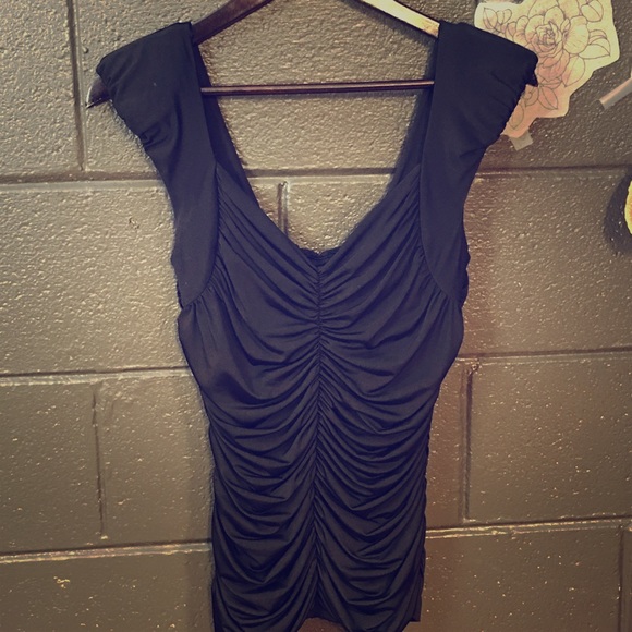 Black pinup style top