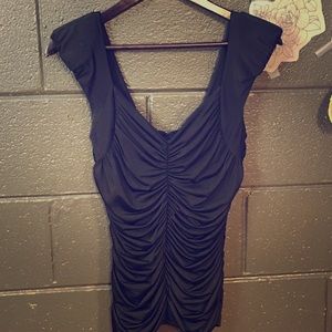 Black pinup style top