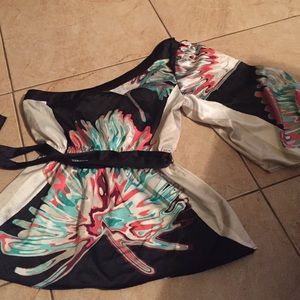 One shoulder dressy blouse