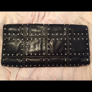 Authentic Michael kors Astor leather clutch