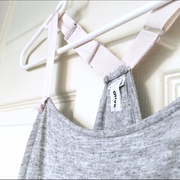 ✖️SOLD✖️ Olive Olivia Grey Racerback Tank - Picture 3 of 3