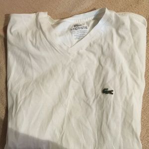 Lacoste size 2 v-neck shirt