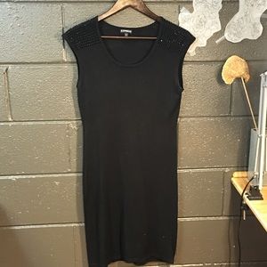Express studded shoulder sweater dress
