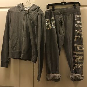 VS PINK track suit