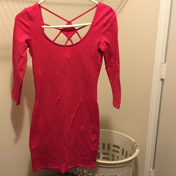 Pink pencil dress