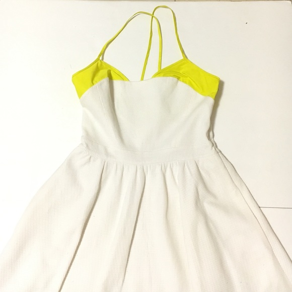 Thakoon Addition neon/white skater dress !!! - Picture 2 of 4