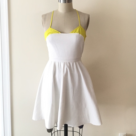 Thakoon Addition neon/white skater dress !!! - Picture 4 of 4