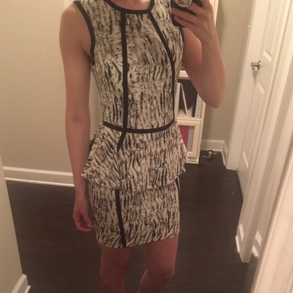 Parker Bodycon Peplum Dress Bought From Intermix - Picture 1 of 5