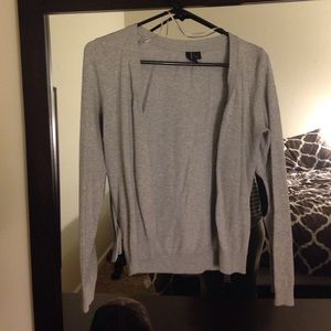 Gray cardigan