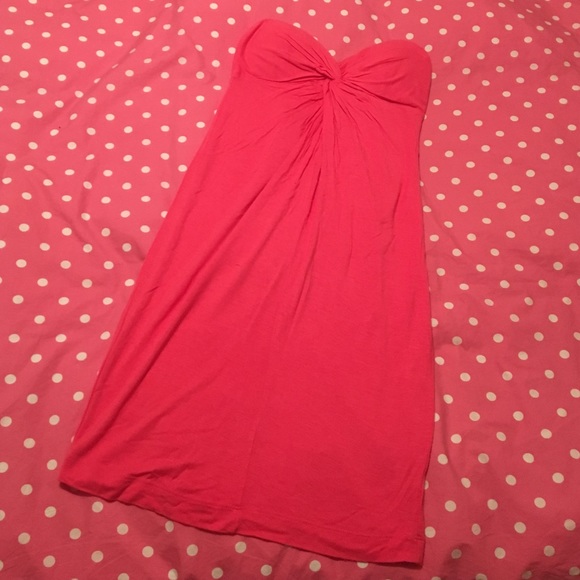 Forever 21 strapless cover up/dress twist front - Picture 2 of 4