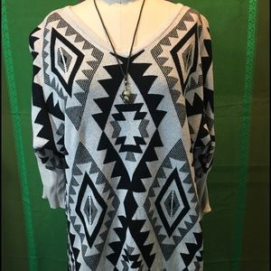Navajo Print Mini Dress