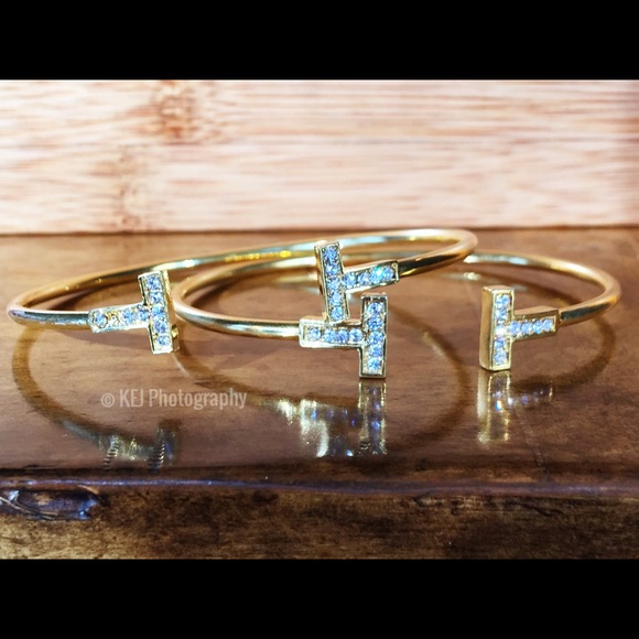 Pave T Bangle - Picture 4 of 4