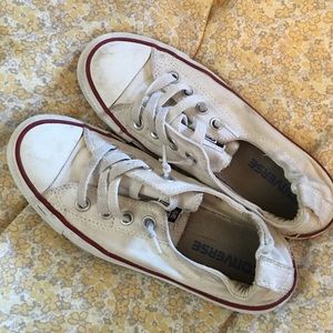 White slip on converse