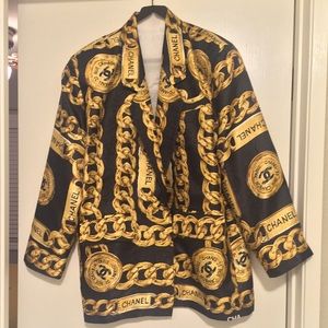 80s Vintage Very Rare Chanel Silk Jacket