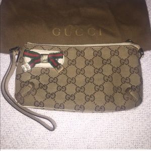Gucci Wristlet with bow